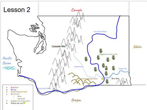 Less 2 Map of Washington